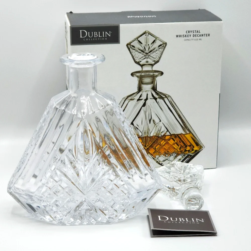 Godinger‎ Triangular Liquor Decanter Dublin Collection 610ml